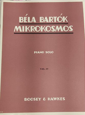 BELA BARTOK - MIKROKOSMOS - VOL 4