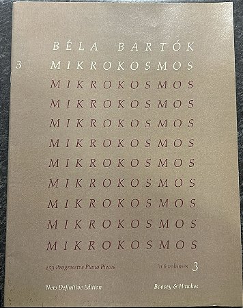 BELA BARTOK - MIKROKOSMOS - VOL 3