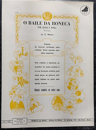 O BAILE DA BONECA - partituras para piano - G. Martin