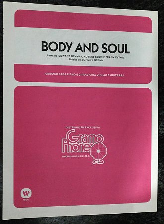 PARTITURA PARA PIANO: BODY AND SOUL - Johnny Grenn