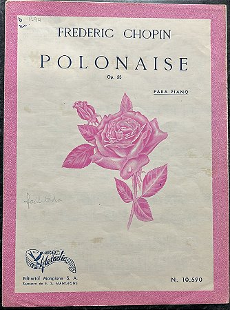 POLONAISE Opus 53 (Heróica) - partitura para piano - Chopin (versão facilitada)