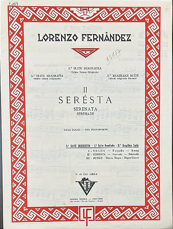 SERESTA - partitura para piano - Lorenzo Fernandez