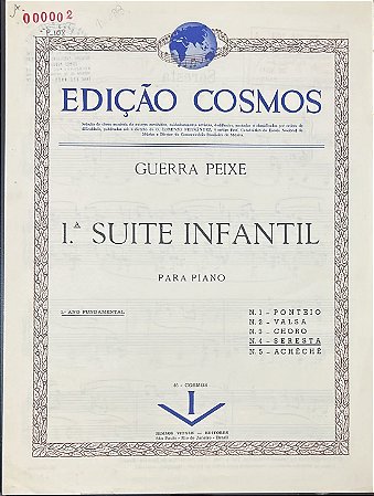 SERESTA - partitura para piano - Guerra Peixe