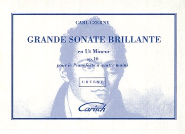 GRANDE SONATE BRILLANTE en Ut Mineur opus 10 - 4 mãos - Czerny