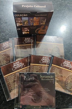 Cds do livro ÁLBUM MUSICAL SERTANEJO vol. 1 (Músicas sertanejas) - Rene Faria Filho