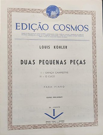 DANÇA CAMPESTRE - O CUCO - partituras para piano - Louis Kohler