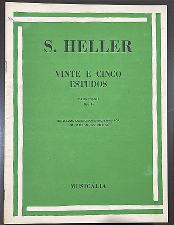 HELLER - 25 ESTUDOS opus 45 - Heller (Ricordi)