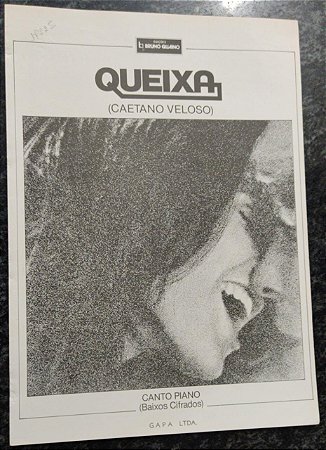 QUEIXA - Partitura para piano e canto - Caetano Veloso