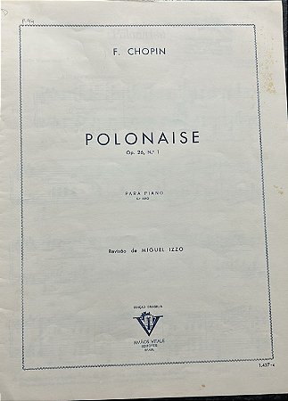 POLONAISE opus 26 n° 1 - partitura para piano - Chopin