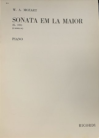 MOZART - SONATA K 331 em La Maior Revisão Casella (Alla Turca)