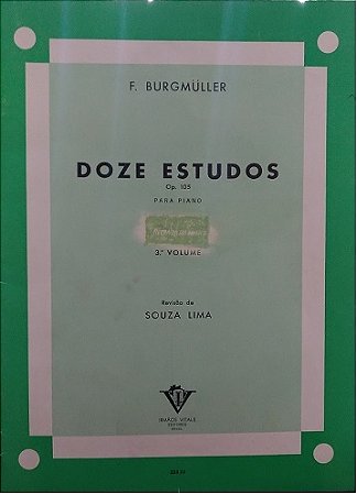 BURGMULLER - 12 ESTUDOS - Op. 105 - VOL. 3