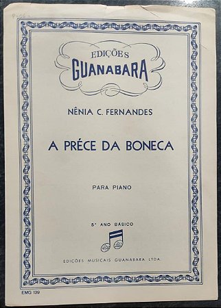 A PRÉCE DA BONECA - partitura para piano - Nênia C. Fernandes