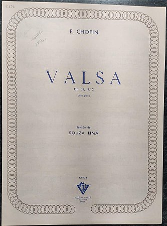 VALSA OPUS 34 N° 2 - partitura para piano - Chopin