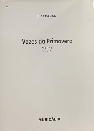 VOZES DA PRIMAVERA - partitura para piano - Johann Strauss