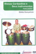 DVD - RITMOS CARIBENHOS E SEUS INSTRUMENTOS - PERCUSSÃO - Dinho Gonçalves