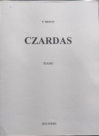 CZARDAS - partitura para piano - Vittorio Monti