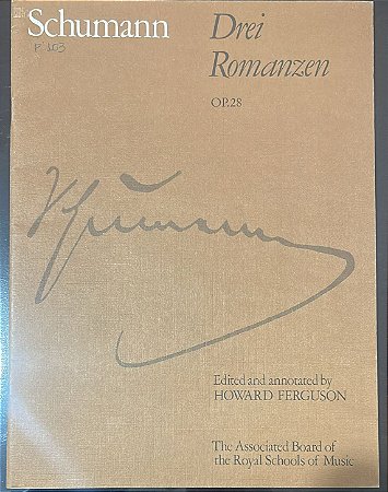 3 ROMANCES (Drei romanzen) Opus 28 - partitura para piano - Schumann