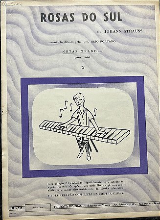 ROSAS DO SUL - partitura para piano - Johann Strauss
