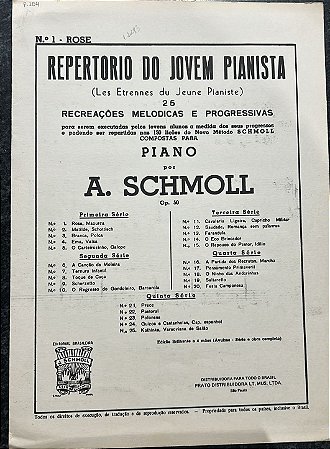 ROSE - partitura para piano - Schmoll