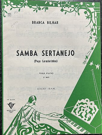 SAMBA SERTANEJO - partitura para piano - Branca Bilhar