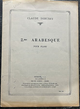 2ª ARABESQUE - partitura para piano - Debussy