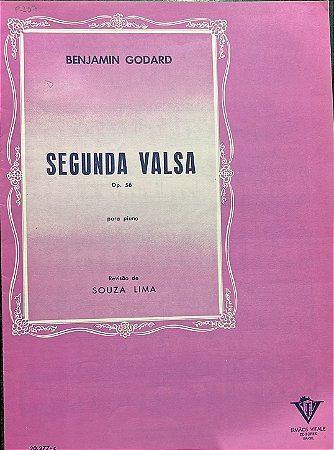 SEGUNDA VALSA Opus 56 - partitura para piano - Benjamin Godard