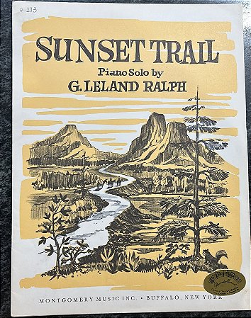 SUNSET TRAIL - partitura para piano - G. Leland Ralph