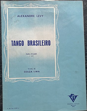 TANGO BRASILEIRO - partitura para piano - Alexandre Levy