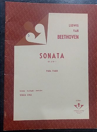 BEETHOVEN - SONATA Opus 02 n° 1 (Rev. Souza Lima) Ed. Vitale