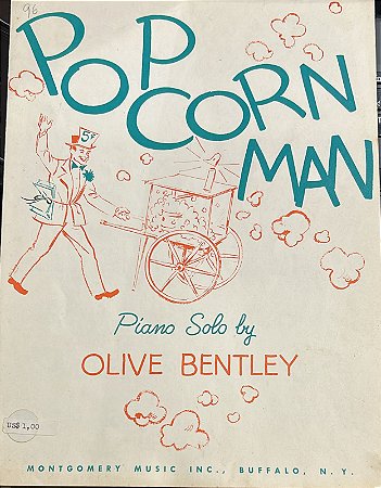 POPCORN MAN - partitura para piano - Olive Bentley