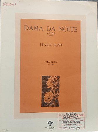 DAMA DA NOITE - partitura para piano - Italo Izzo