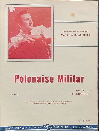 POLONAISE MILITAR - partitura para acordeon - Chopin