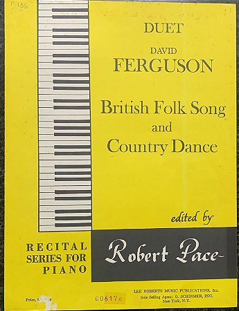 BRITISH FOLK SONG / COUNTRY DANCE - partituras para piano a 4 mãos - David Ferguson