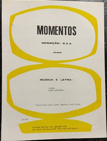 MOMENTOS - partitura para piano e cifras - Joanna