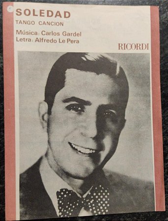 SOLEDAD - partitura para piano - Carlos Gardel e Alfredo Le Pera