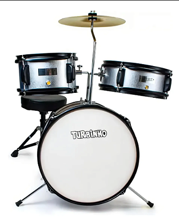 Bateria Infantil Turbinho - Prata