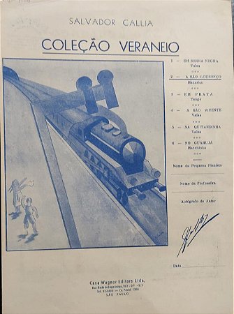 A SÃO LOURENÇO - partitura para piano - Salvador Callia