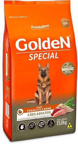 Ração Golden Special Frango & Carne Adultos - 15kg