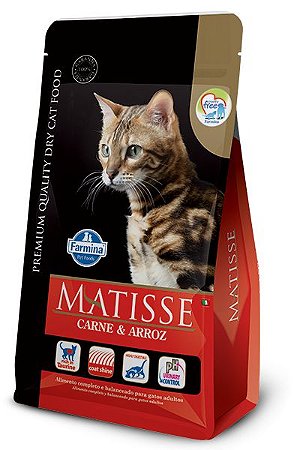 Ração Matisse Gatos Adultos Sabor Carne e Arroz