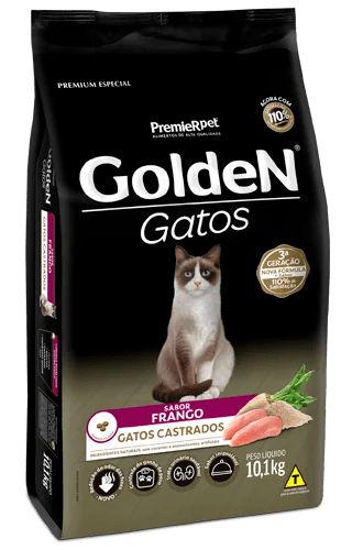 Ração Golden Gatos Castrados - Frango