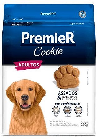 Cookie Premier Cães Adultos Sabor Original 250g