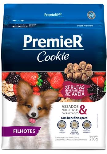 Cookie Premier Frutas Vermelhas para cães Filhotes - 250 g