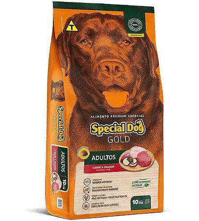 Ração Special Dog Gold Cães Adultos Sabor Carne & Arroz