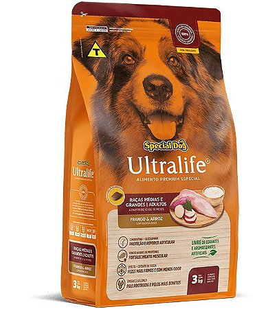 Ração Special Dog Ultralife Raças Médias e Grandes - 15kg