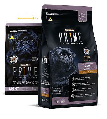 Ração Special Dog Prime Light Raças Pequenas 15kg