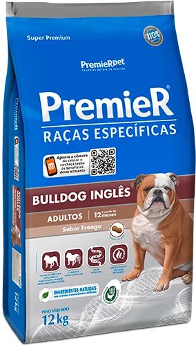 Ração Premier Bulldog Inglês - Adultos - 12kg