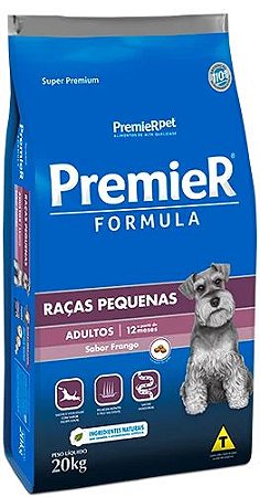 Ração Premier Formula Cães Adultos de Raças Pequenas Sabor Frango