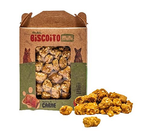 Biscoito Natural Moabe Mini Cães e Gatos 100g