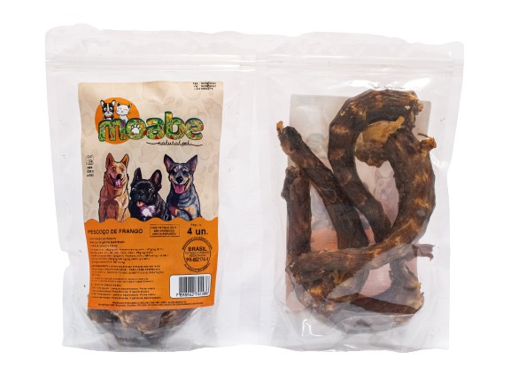 Pescoço de Galinha Desidratado Moabe Cães 4un