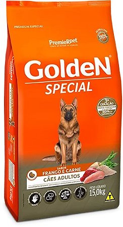 Ração Golden Special Cães Adultos Sabor Frango & Carne